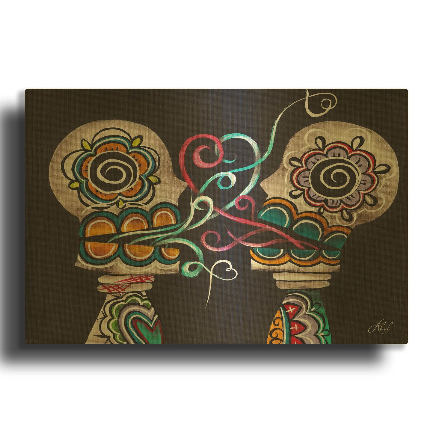 'You Are My Damnation' By Abril Andrade Gold Metal Wall Art