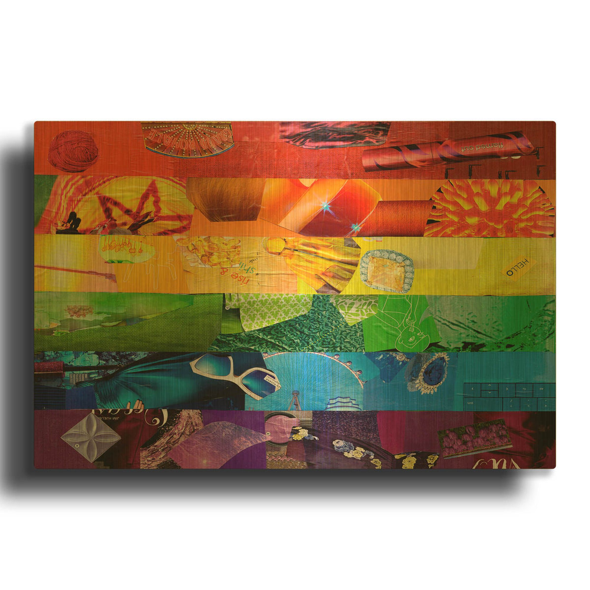 'Gay' By Artpoptart Gold Metal Wall Art