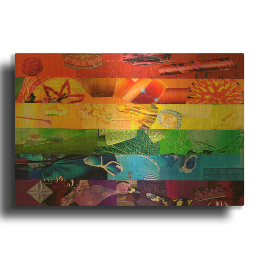 'Gay' By Artpoptart Gold Metal Wall Art