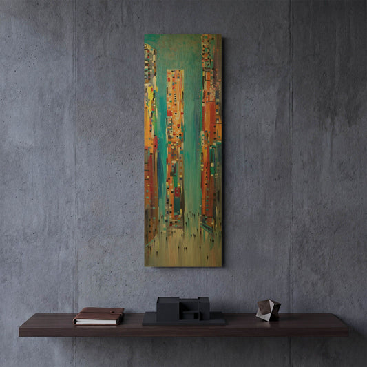 'Blue Sky' By Ekaterina Ermilkina Gold Metal Wall Art