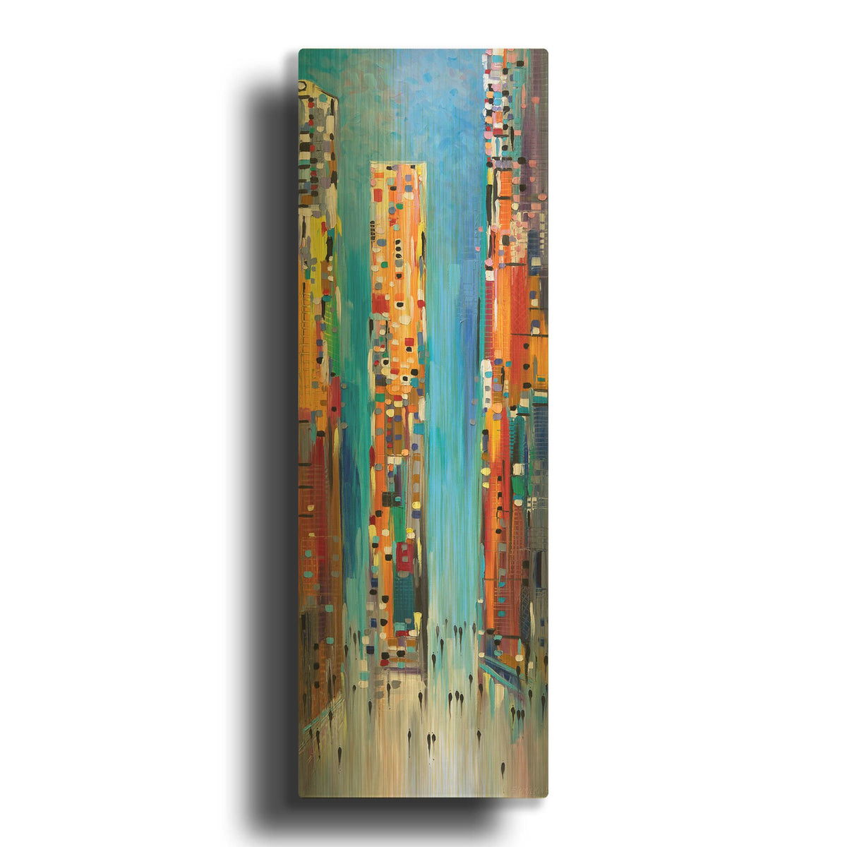 'Blue Sky' By Ekaterina Ermilkina Gold Metal Wall Art