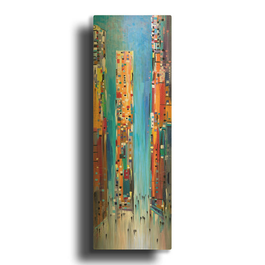 'Blue Sky' By Ekaterina Ermilkina Gold Metal Wall Art