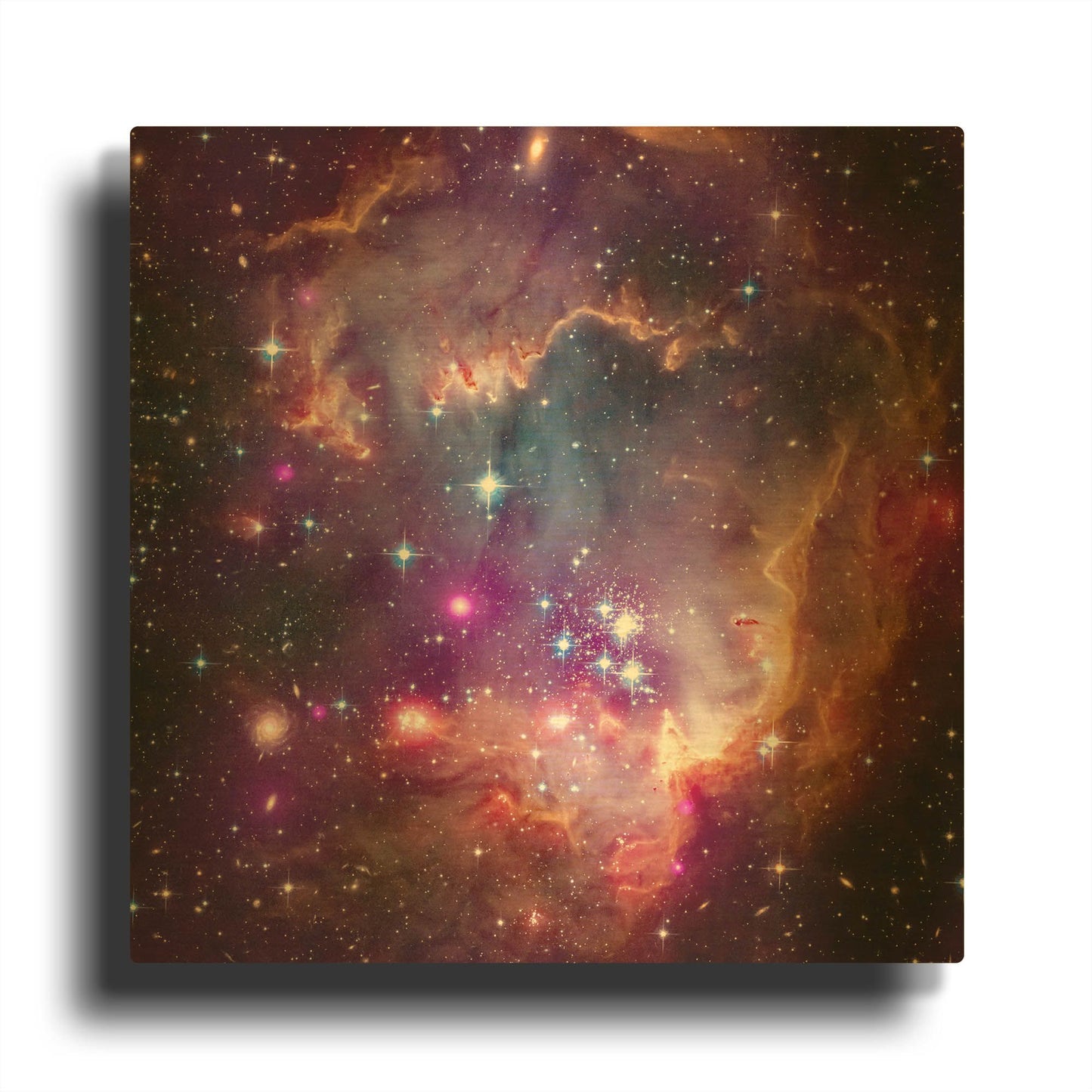 'Magellanic Cloud' By NASA Space Photos Gold Metal Wall Art