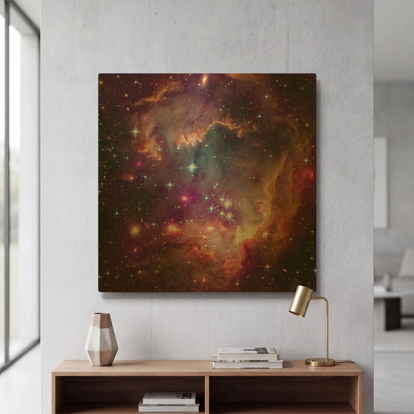 'Magellanic Cloud' By NASA Space Photos Gold Metal Wall Art