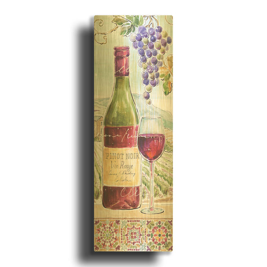 'Wine Country VI' By Daphne Brissonnet Gold Metal Wall Art