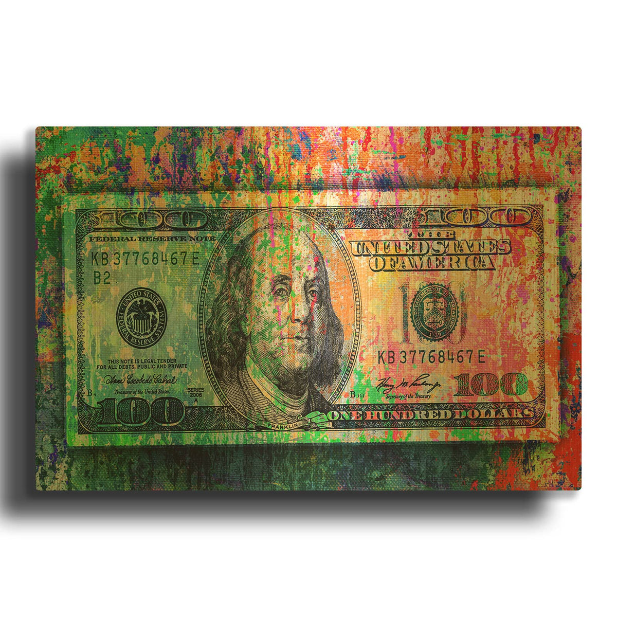 'Money Trail,' By Epic Portfolio Gold Metal Wall Art