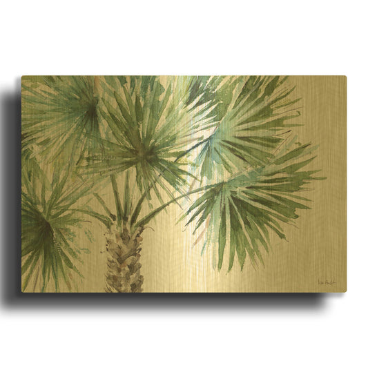'Mixed Greens I' By Lisa Audit Gold Metal Wall Art