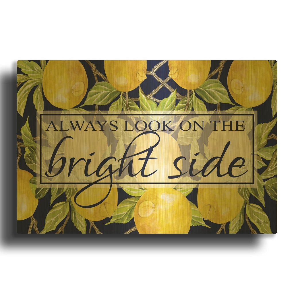 'Bright Side' By Cindy Jacobs Gold Metal Wall Art