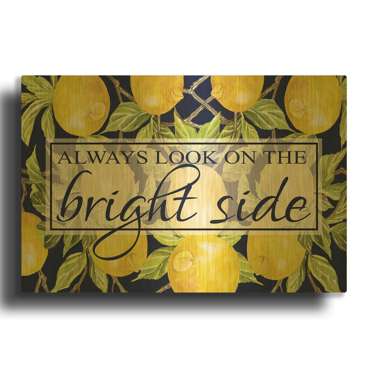 'Bright Side' By Cindy Jacobs Gold Metal Wall Art