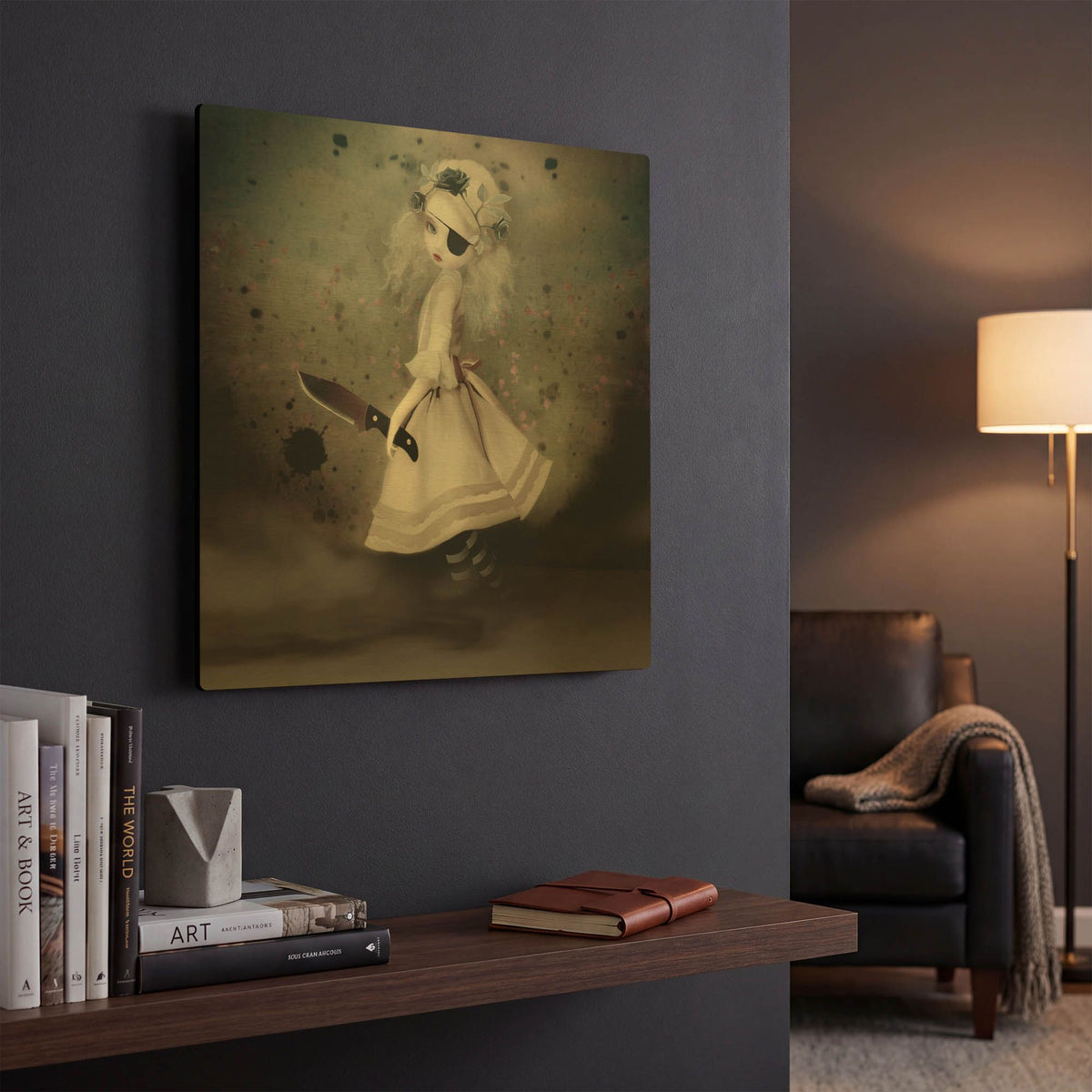 'Broken Dawn' By Art and Ghosts Gold Metal Wall Art
