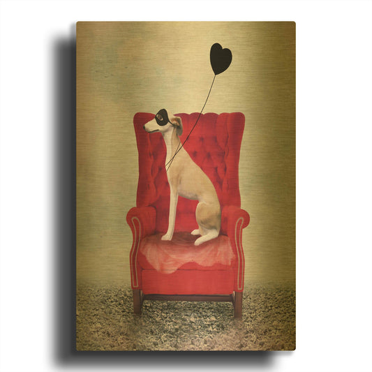 'Heathcliffe' By Art and Ghosts Gold Metal Wall Art