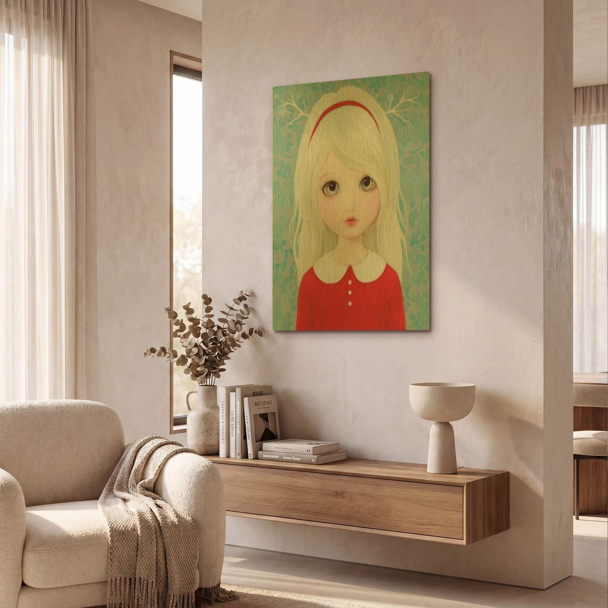 'Sylvie' By Art and Ghosts Gold Metal Wall Art