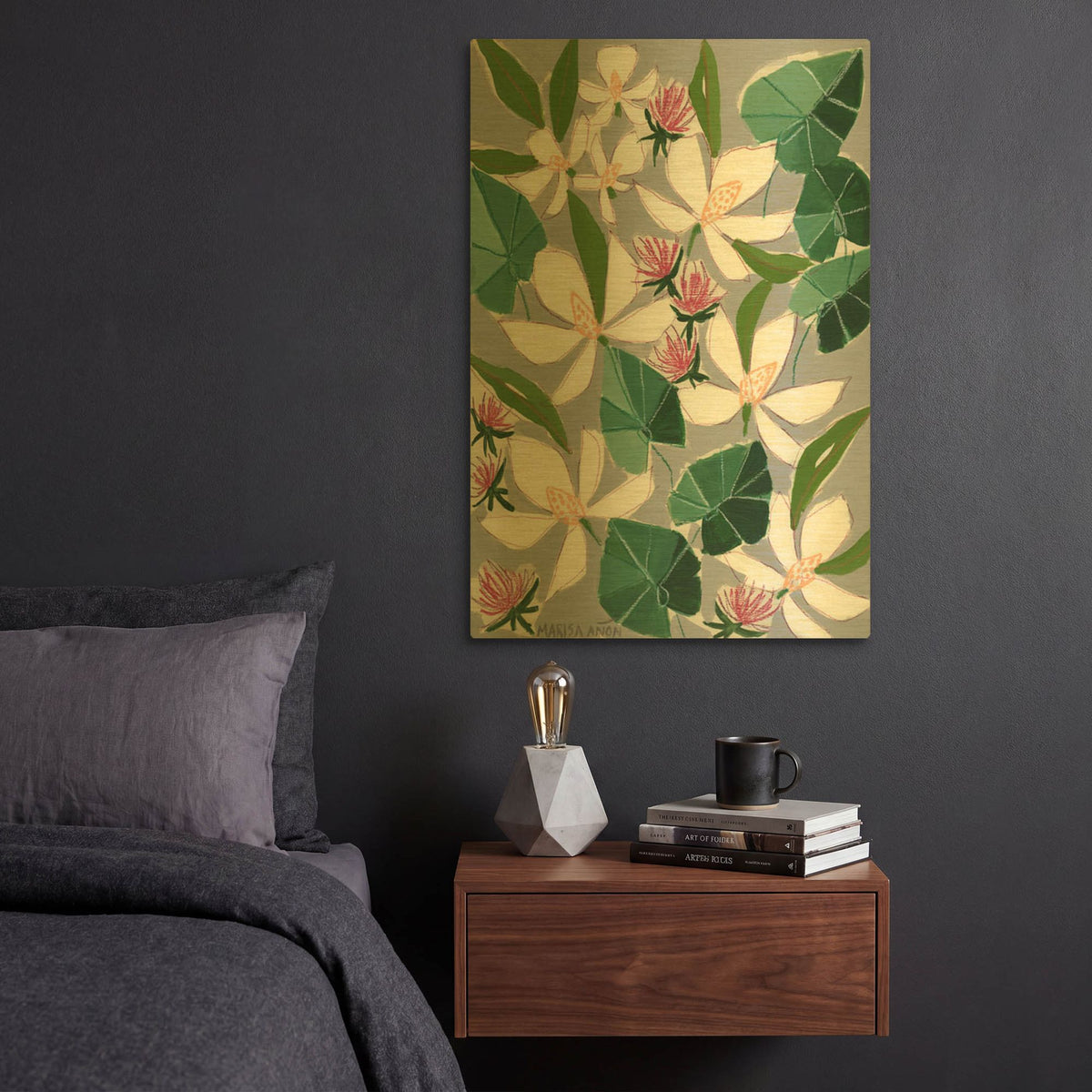 'Bohemia 2' By Marisa Anon Gold Metal Wall Art