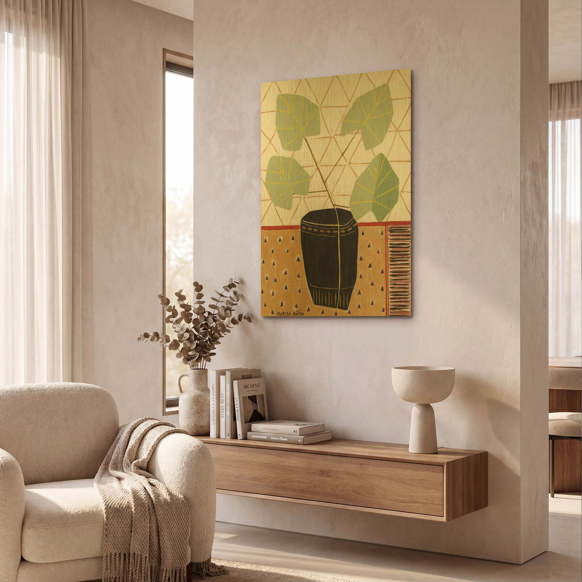 'Gold Tablecloth 5' By Marisa Anon Gold Metal Wall Art