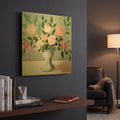 'Spring Florals 1' By Marisa Anon Gold Metal Wall Art