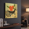 'Valencia Late' By Marisa Anon Gold Metal Wall Art