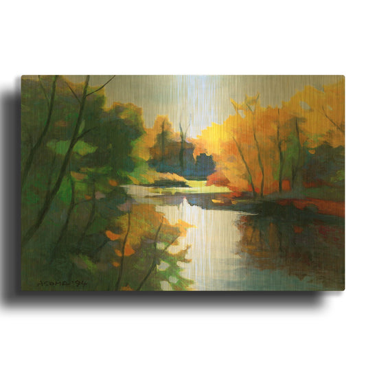 'Magic Afternoon' By Tadashi Asoma Gold Metal Wall Art