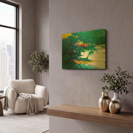 'Noonday Dreams' By Tadashi Asoma Gold Metal Wall Art