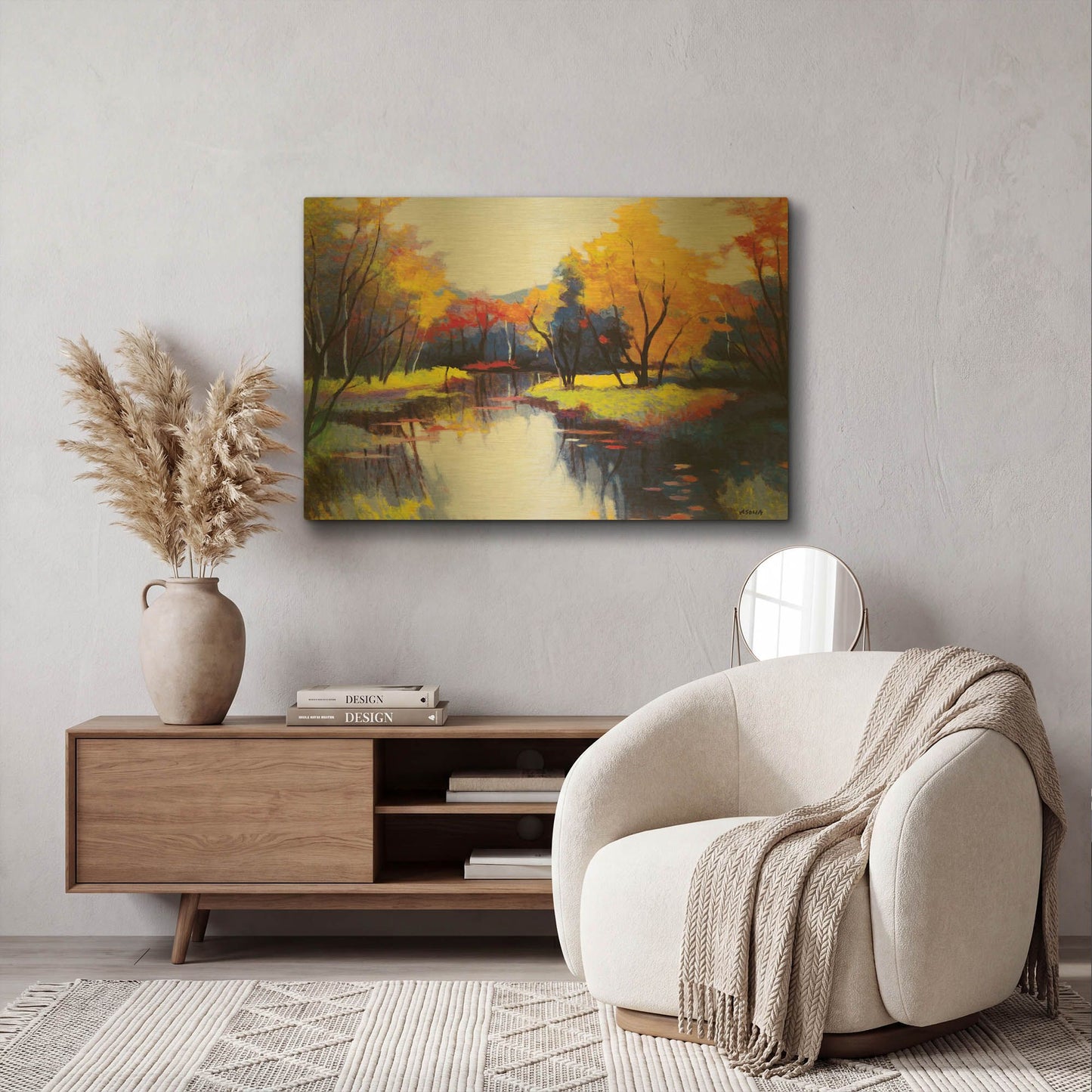 'Daybreak' By Tadashi Asoma Gold Metal Wall Art
