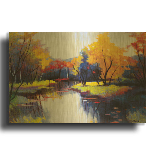 'Daybreak' By Tadashi Asoma Gold Metal Wall Art