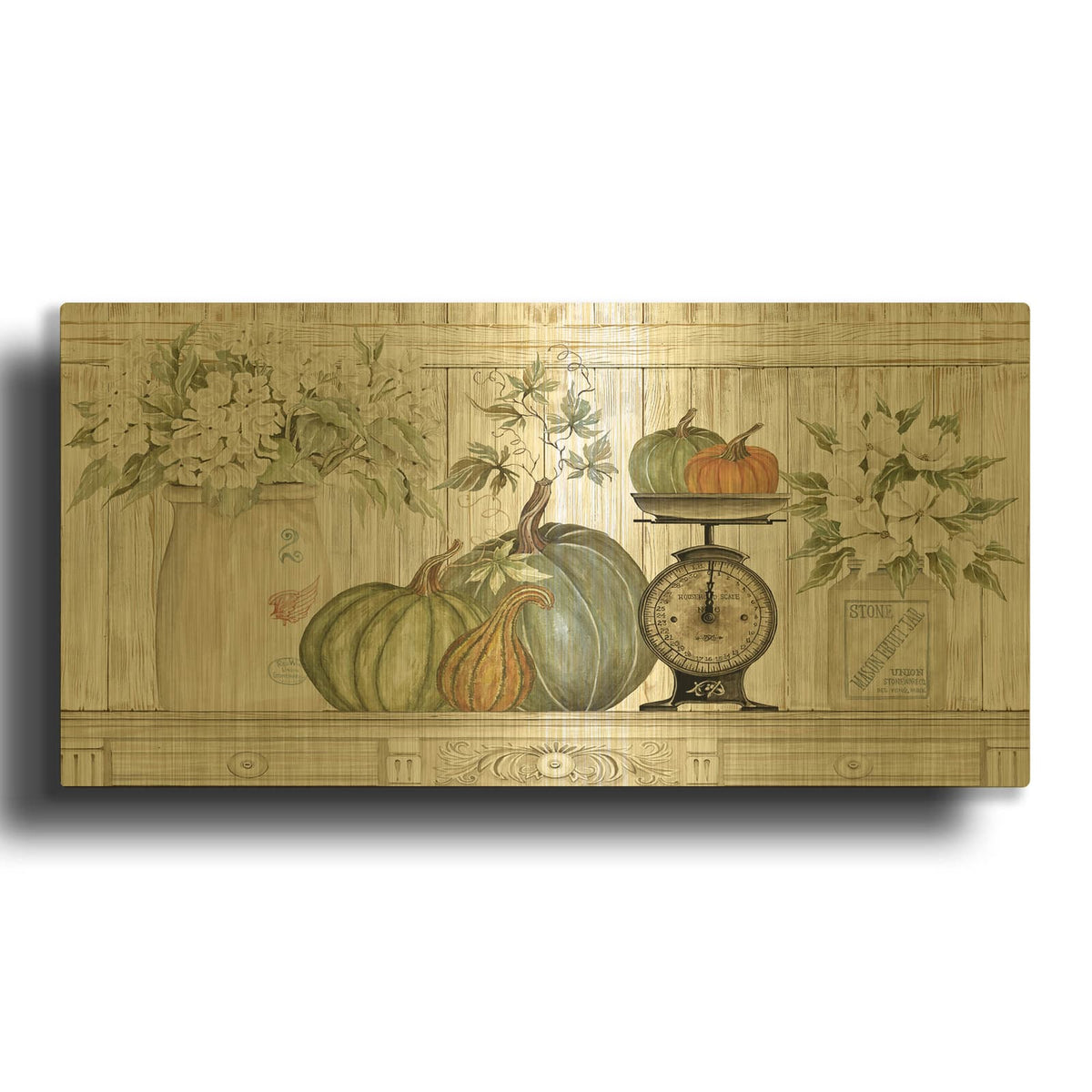 'Kitchen Harvest' By Cindy Jacobs Gold Metal Wall Art