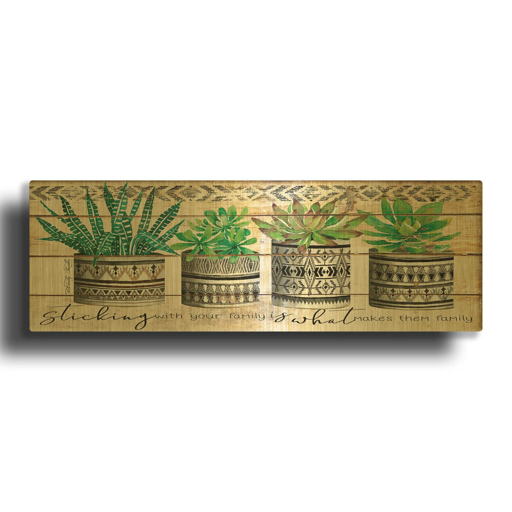'Sticking with Your Family' By Cindy Jacobs Gold Metal Wall Art