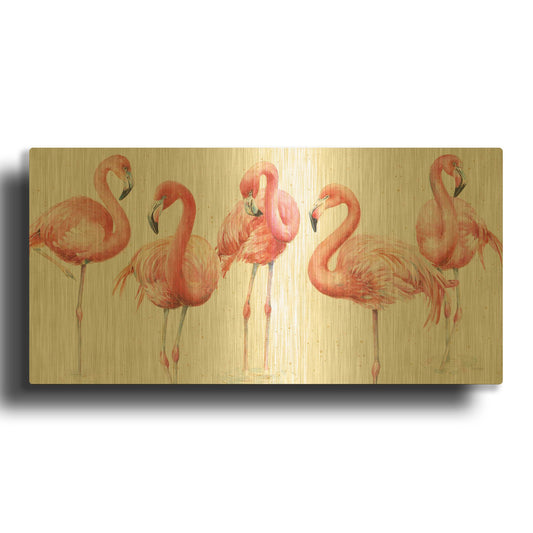 'Gracefully Pink VIII' By Lisa Audit Gold Metal Wall Art