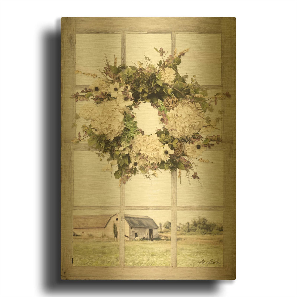 'Pleasant View' By Lori Deiter Gold Metal Wall Art
