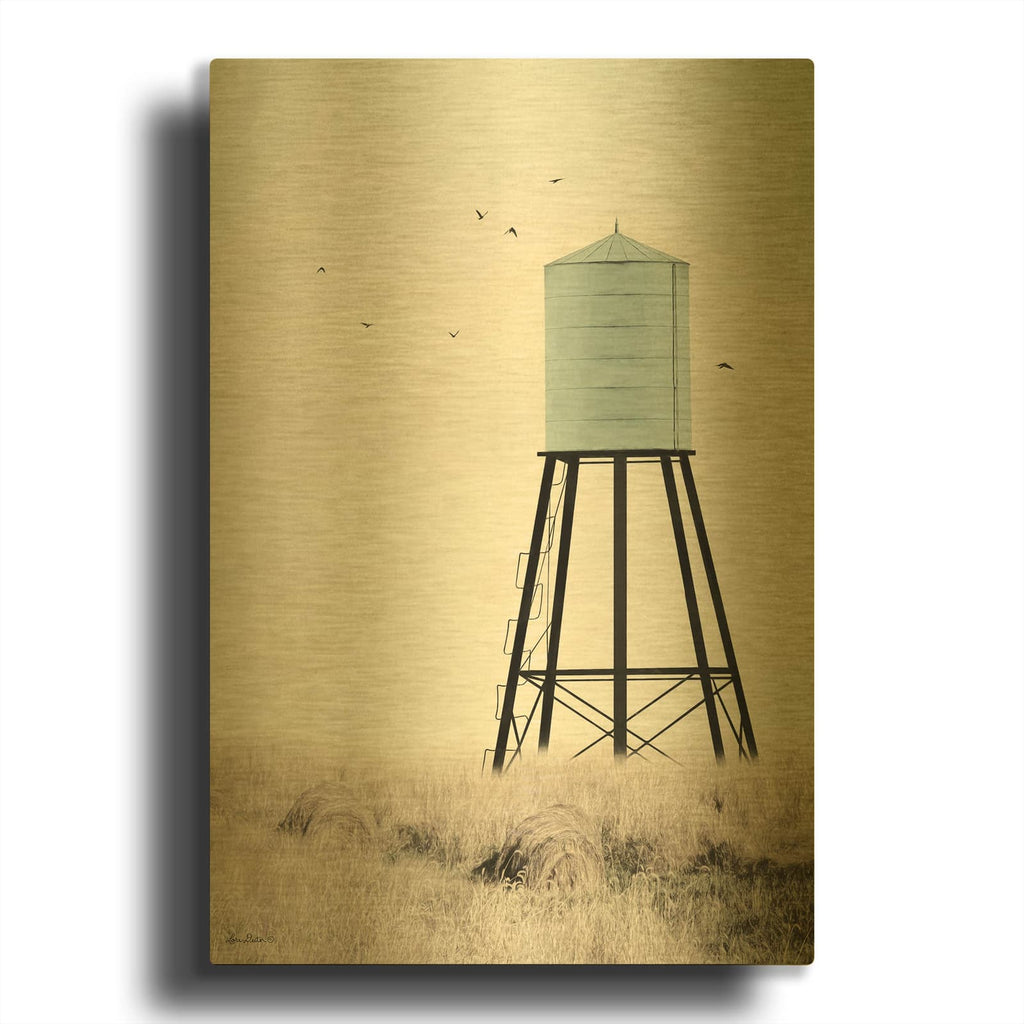 'Save Water' By Lori Deiter Gold Metal Wall Art
