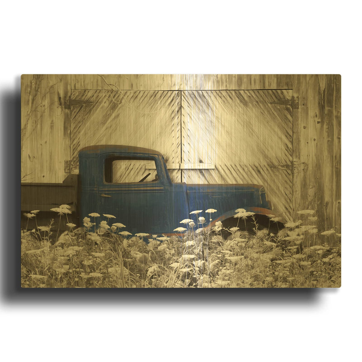 'Age is a Work of Art' By Lori Deiter Gold Metal Wall Art