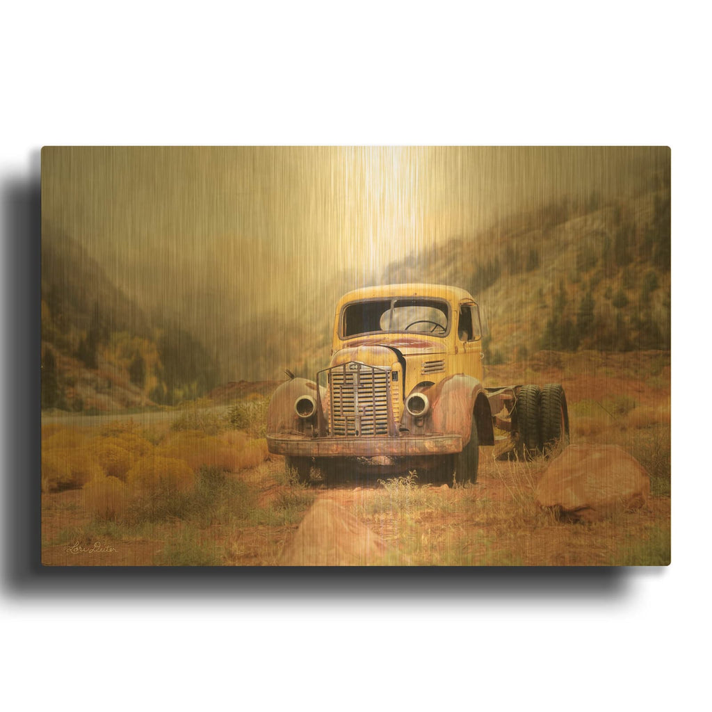 'Southwestern Relic' By Lori Deiter Gold Metal Wall Art