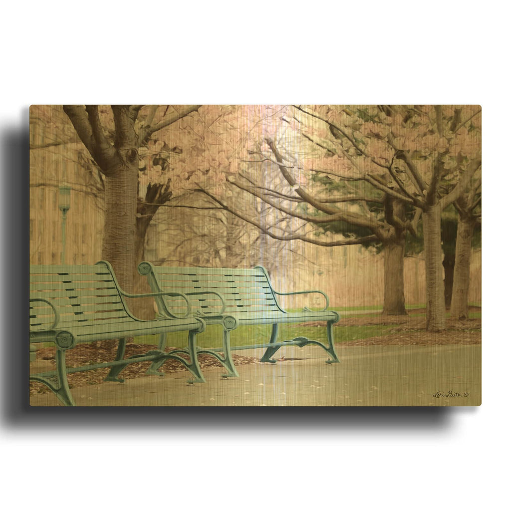 'Sheep Ranch' By Lori Deiter Gold Metal Wall Art