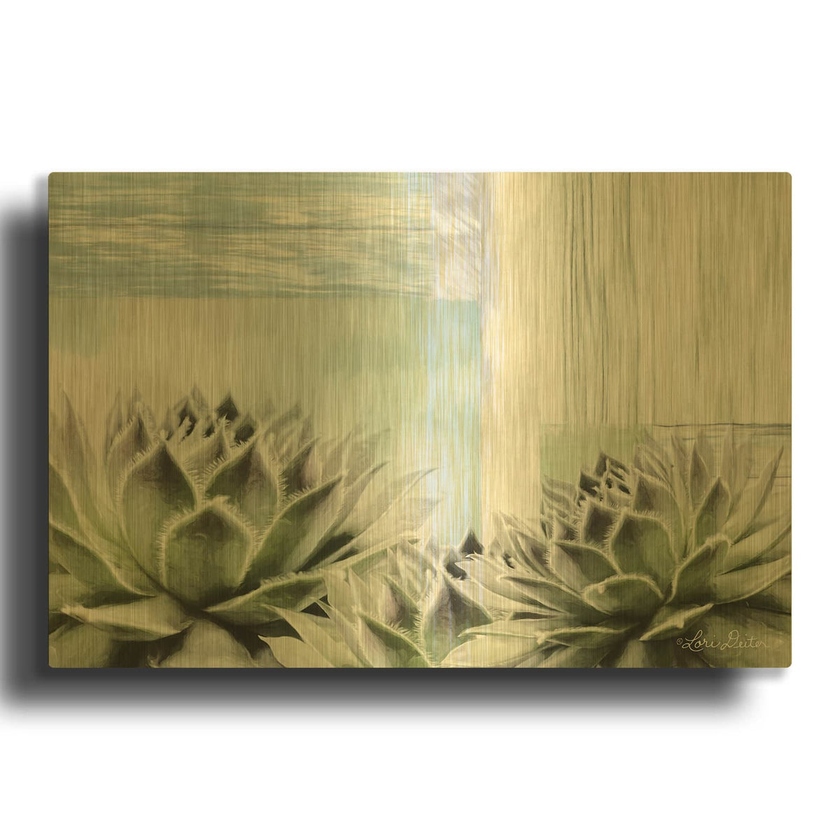 'Grow in Grace' By Lori Deiter Gold Metal Wall Art