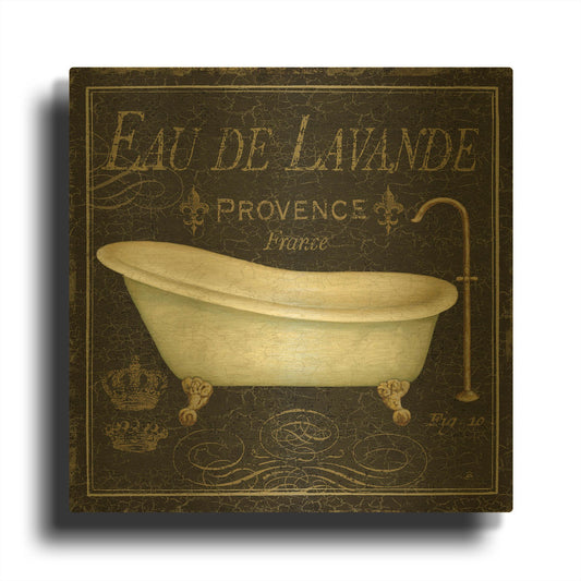'Bain de Luxe I' By Daphne Brissonnet Gold Metal Wall Art