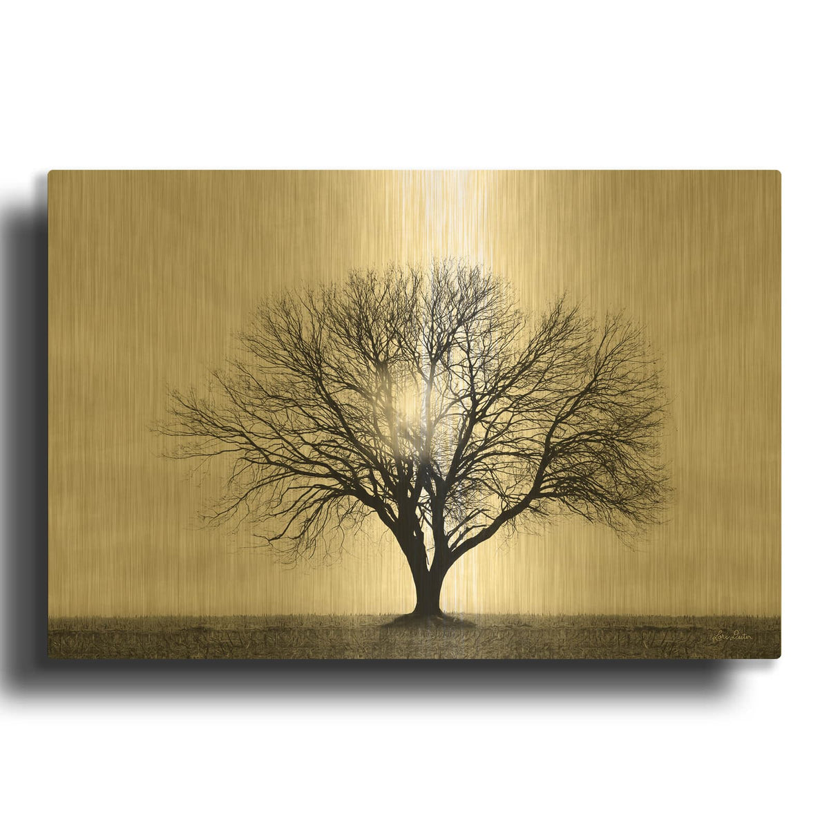 'Grow in Different Directions' By Lori Deiter Gold Metal Wall Art