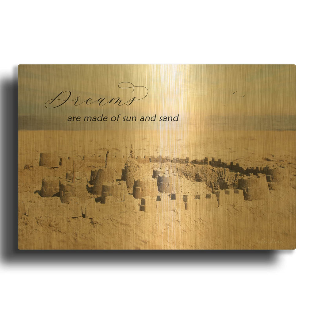 'Dreams' By Lori Deiter Gold Metal Wall Art