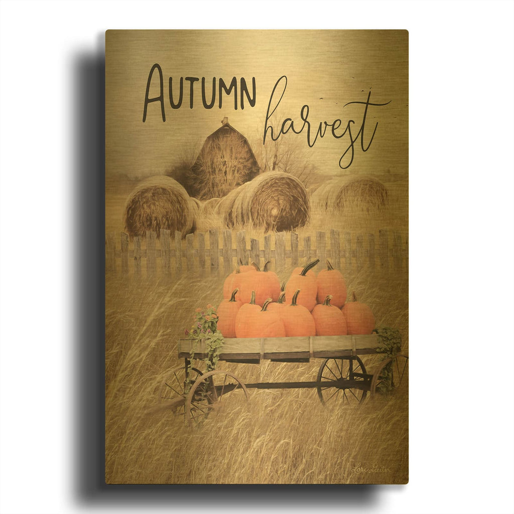 'Autumn Harvest' By Lori Deiter Gold Metal Wall Art