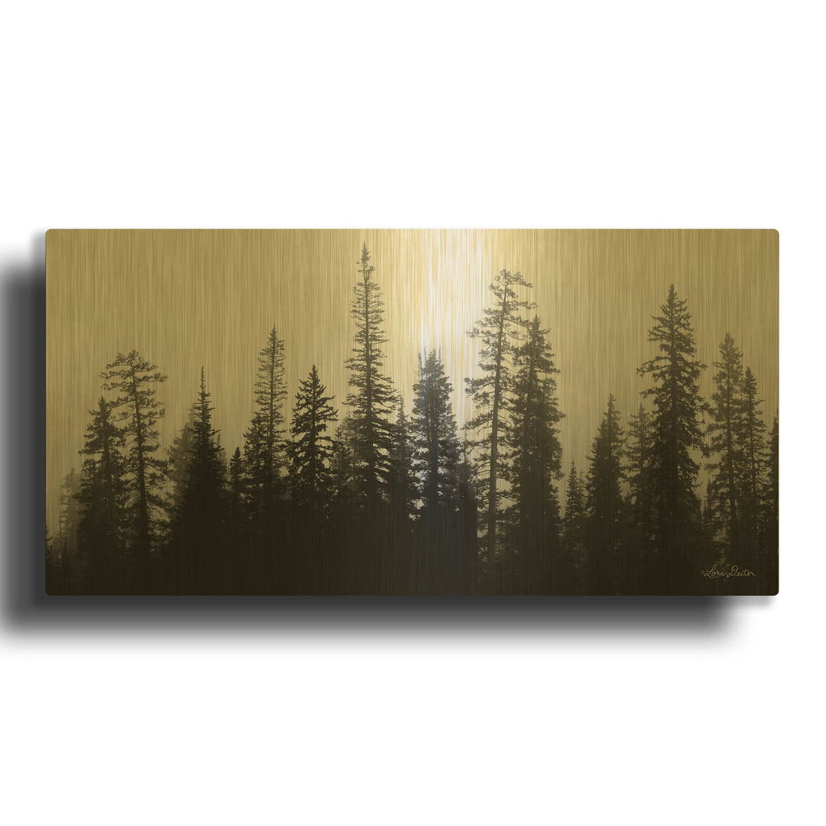 'Rocky' By Lori Deiter Gold Metal Wall Art