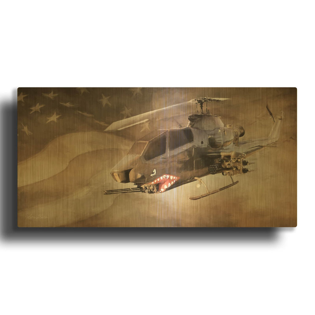 'Freedom Fighter' By Lori Deiter Gold Metal Wall Art