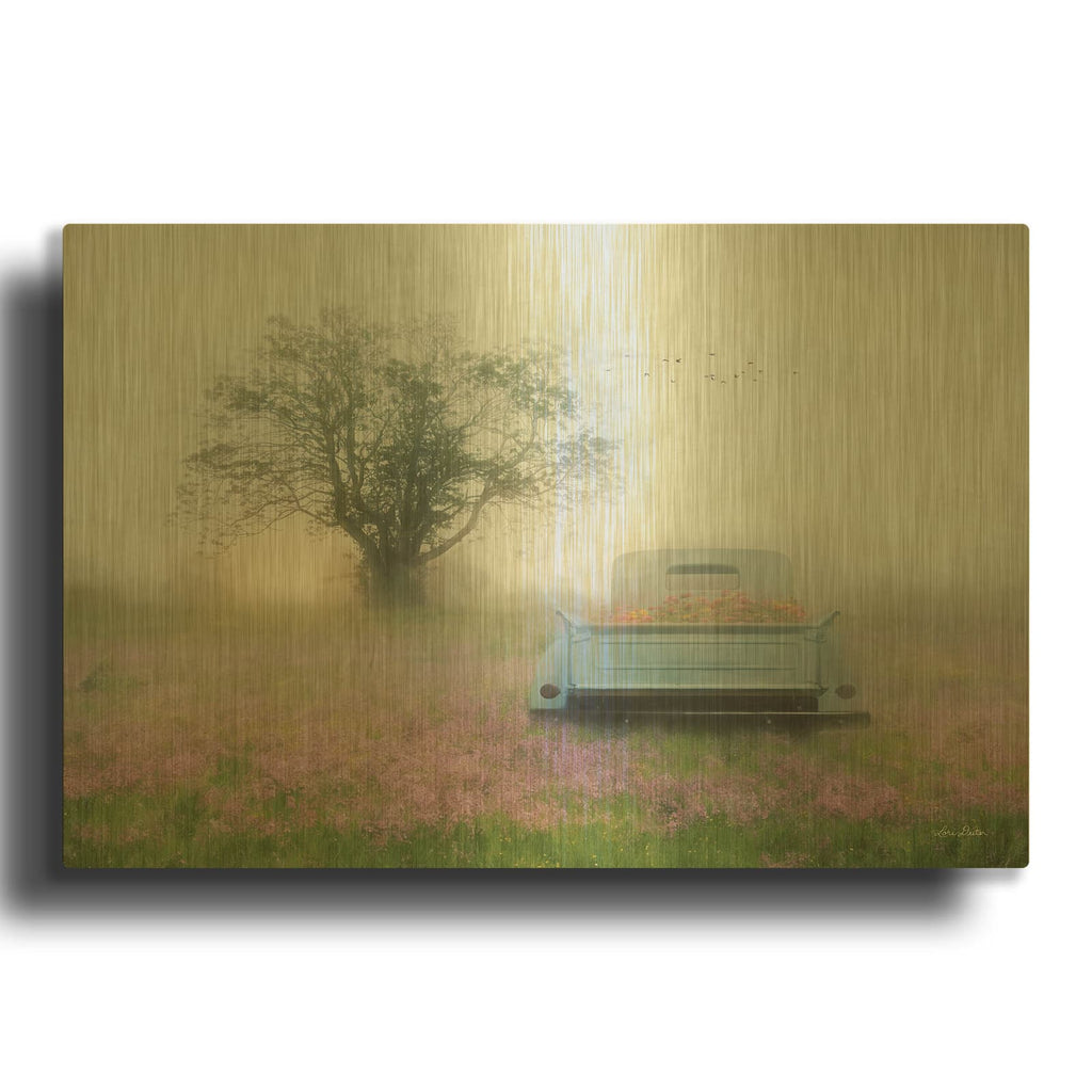 'Summer Wildflowers' By Lori Deiter Gold Metal Wall Art