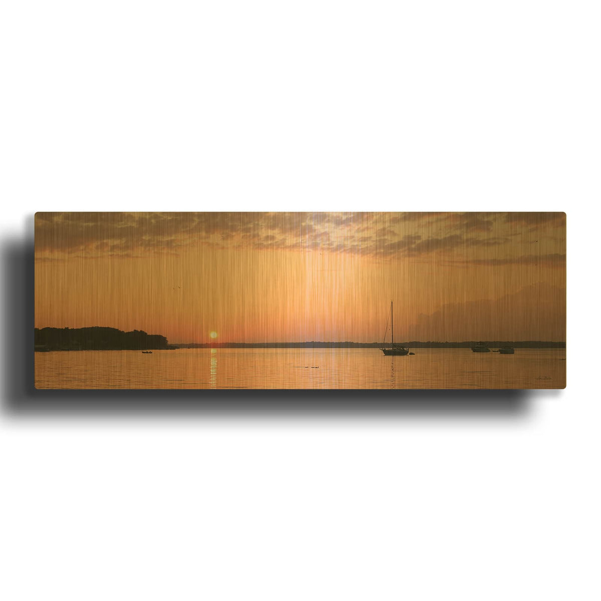 'The Perfect Ending' By Lori Deiter Gold Metal Wall Art