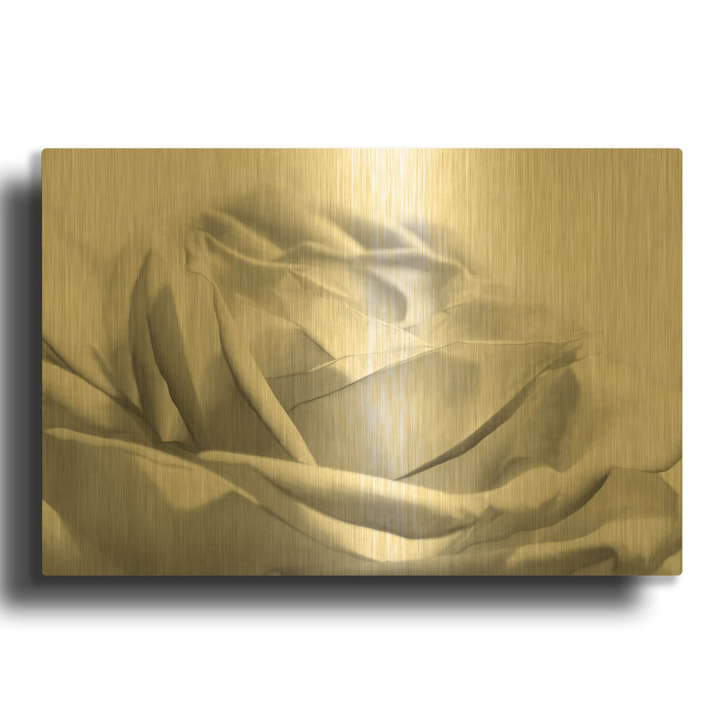 'Rose III' By Lori Deiter Gold Metal Wall Art