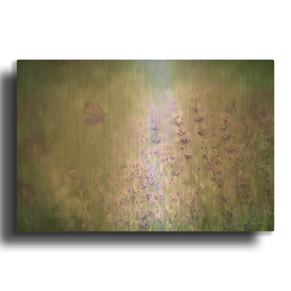 'Lovely Lavender' By Lori Deiter Gold Metal Wall Art