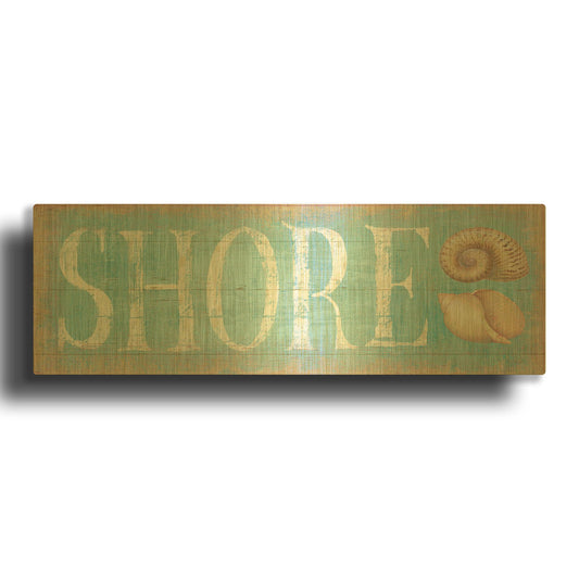 'Pastel Shore' By Daphne Brissonnet Gold Metal Wall Art