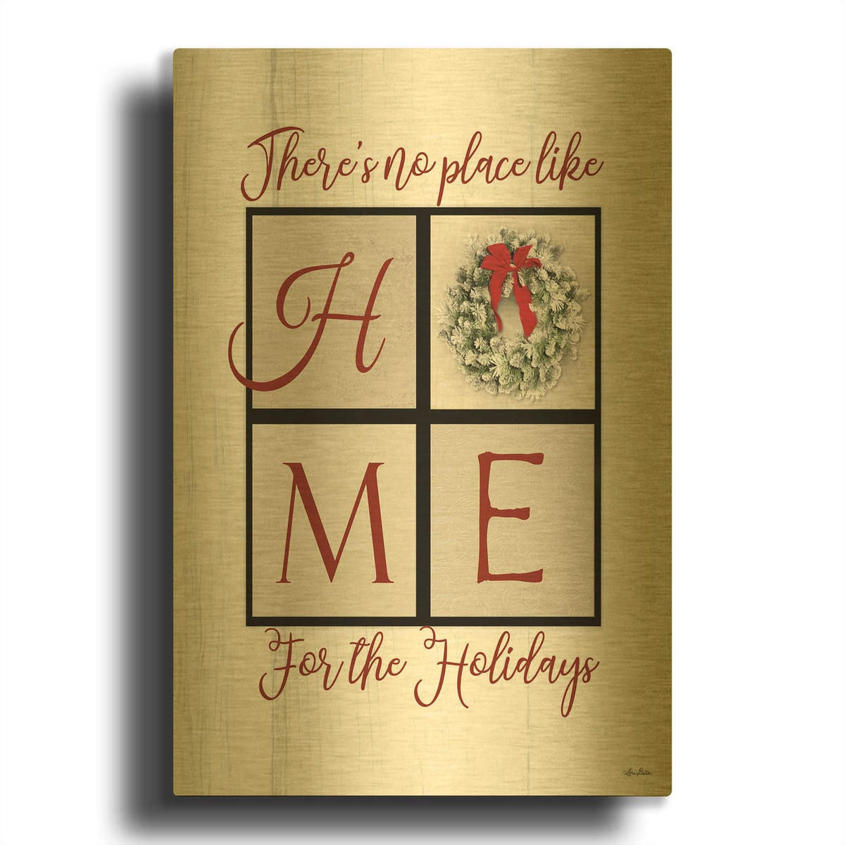 'There' By Lori Deiter Gold Metal Wall Art