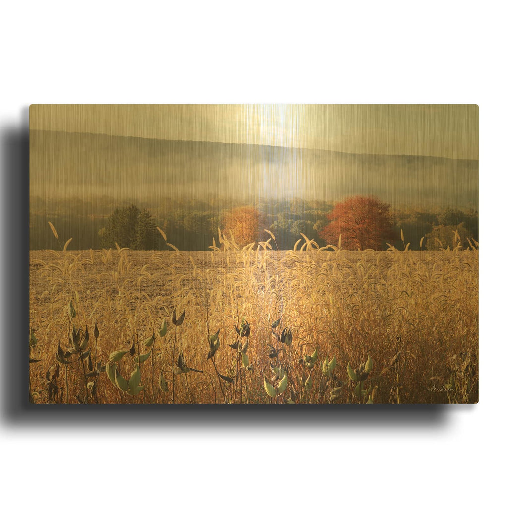 'Autumn Shades' By Lori Deiter Gold Metal Wall Art