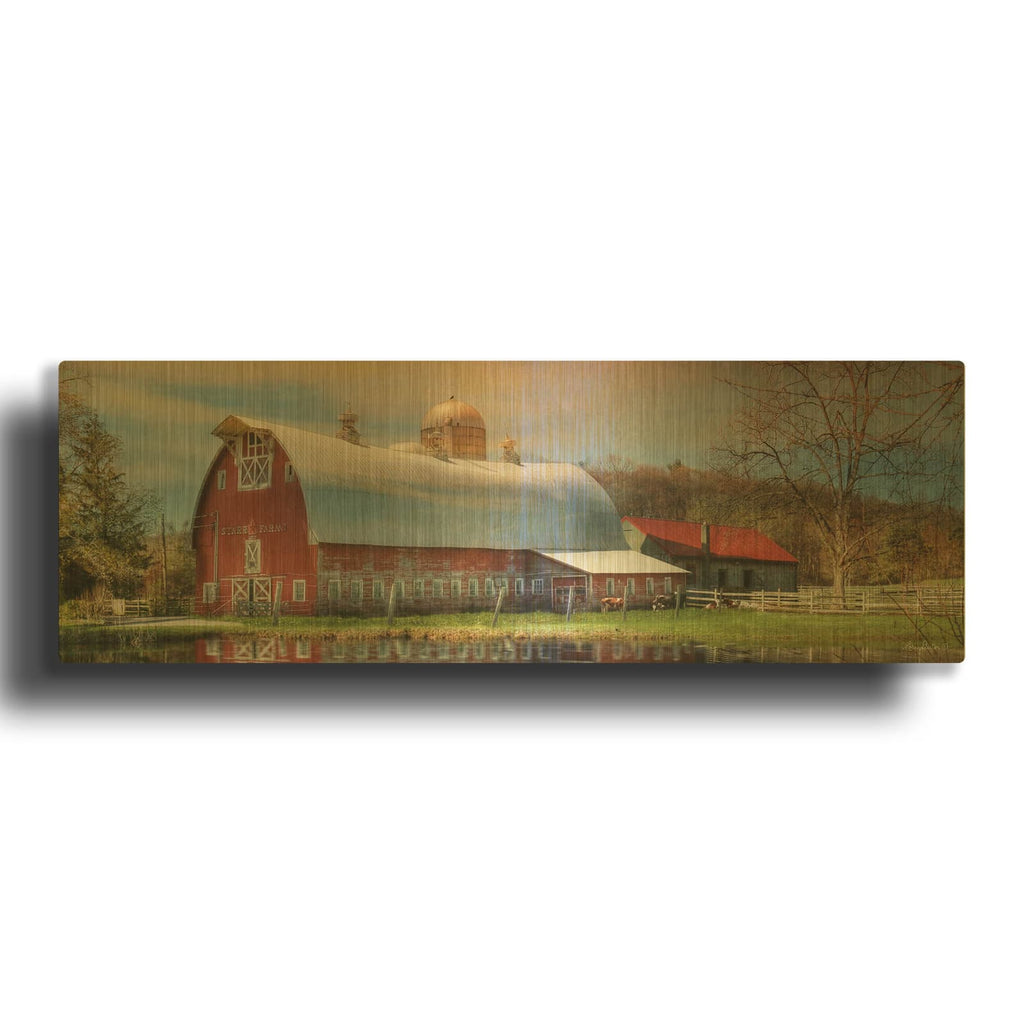 'Starr Farm' By Lori Deiter Gold Metal Wall Art