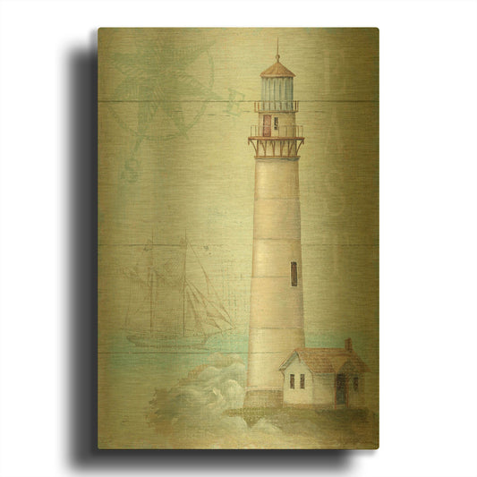'East Coastal Light' By Daphne Brissonnet Gold Metal Wall Art
