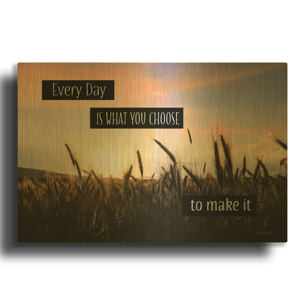 'Every Day' By Lori Deiter Gold Metal Wall Art