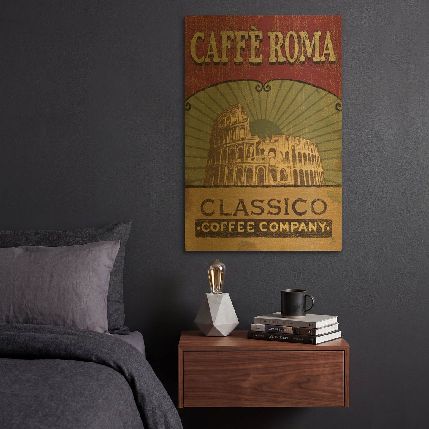 'Coffee Blend I' By Daphne Brissonnet Gold Metal Wall Art